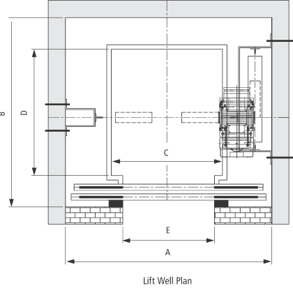 MRL Elevator Drawing